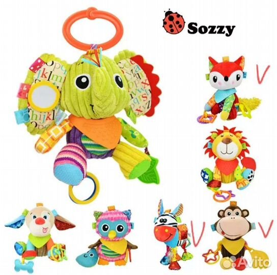 Развивающие игрушки Sozzy toys 0-24 мес