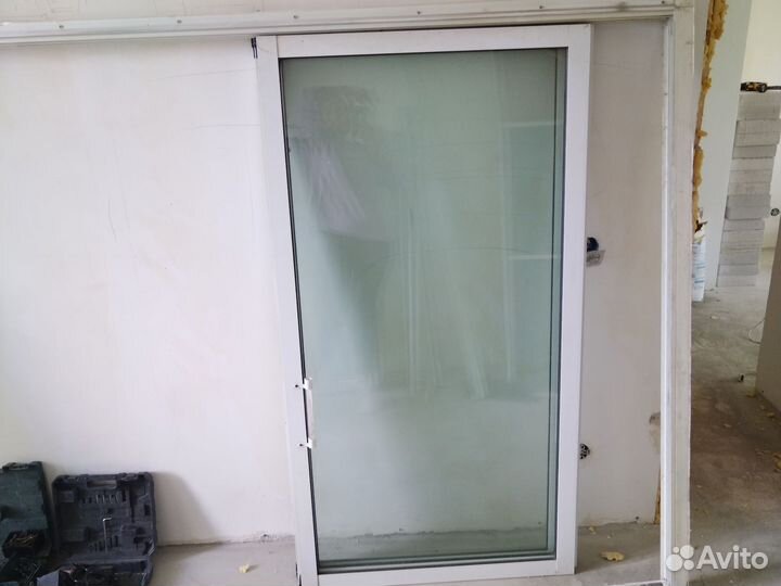 Лоджия бу, дверь+стеклопакеет