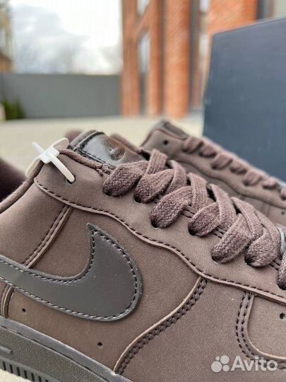 Кроссовки nike air force 1 premium brown