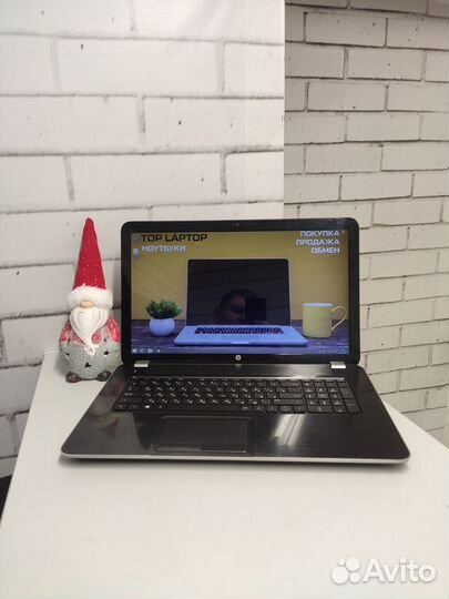 Большой 17,3 игровой ноутбук HP 4 ядра, 12Gb озу