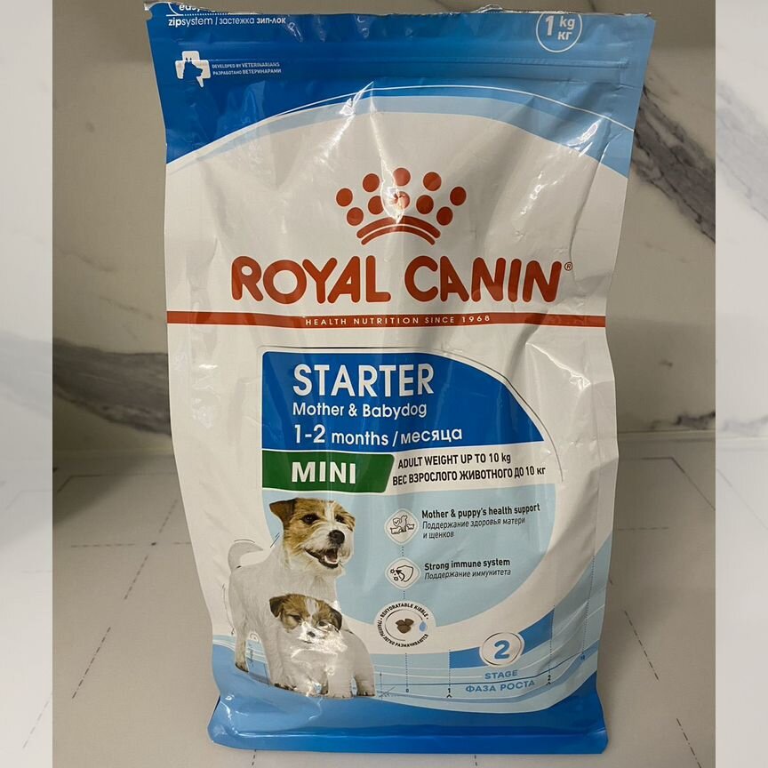 Корм для собак royal canin starter mini