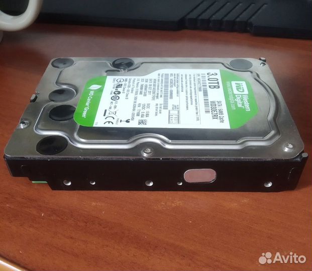 Жесткий диск 3TB Western Digital Green самый тихий