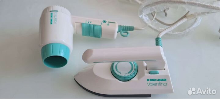 Дорожный набор утюг и фен