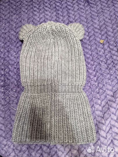 Шапка балаклава с ушами