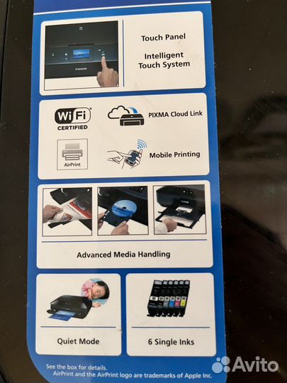 Цветной струйный принтер сканер копир (мфу) Canon