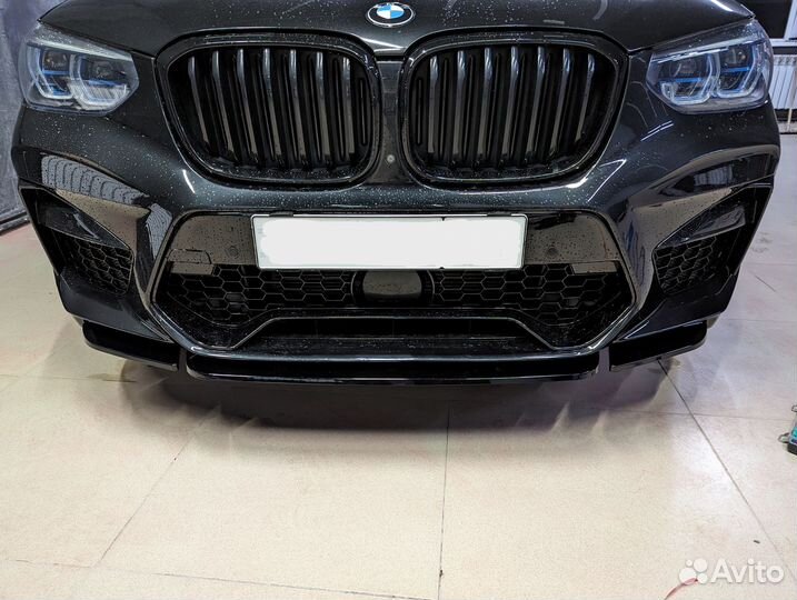 Сплиттер (губа) для BMW X3 G01, X4 G02 и x3m f97