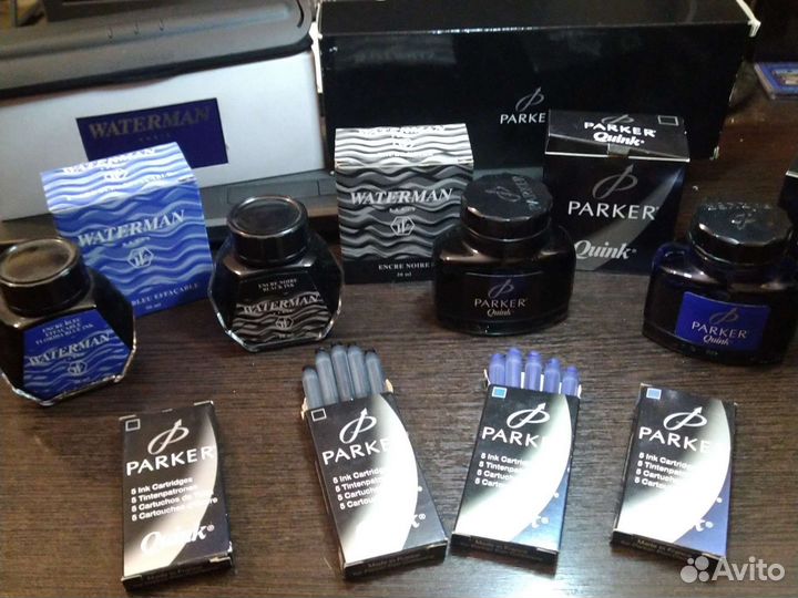 Чернила, картриджи, стержни - Parker и Waterman