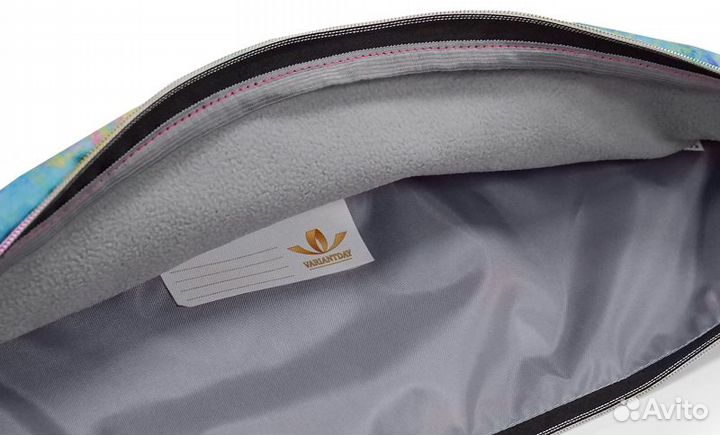 Чехол для гимнастических булав LUX, розовый/голубо