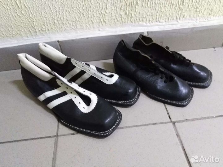 Лыжные ботинки р-р 38, 37, кожаные