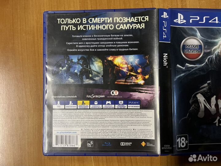 PS4 Nioh 1 (русская обложка)