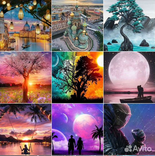 Картины по номерам 40*50 на подрамнике