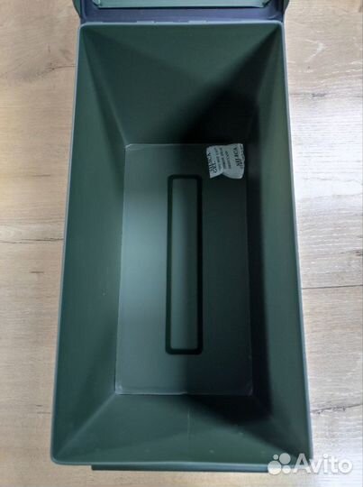 Армейский стальной ящик, зеленый, без надписей