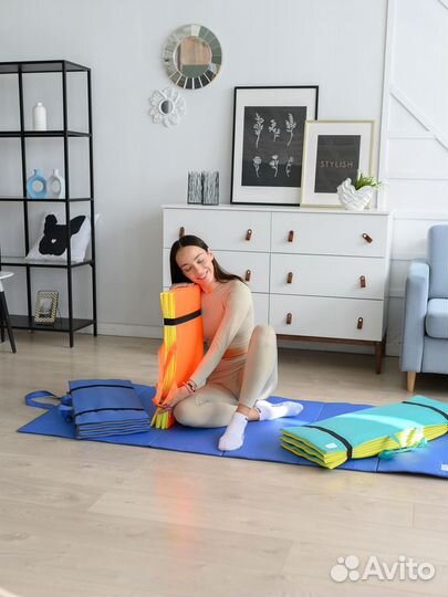 Спортивный коврик из прочного материала камуфляж