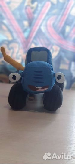 Синий трактор мягкая игрушка (оригинал)