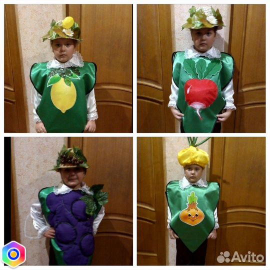 Костюмы фрукты овощи