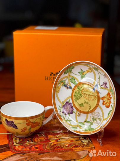 Чашка с нежными бабочками, hermes