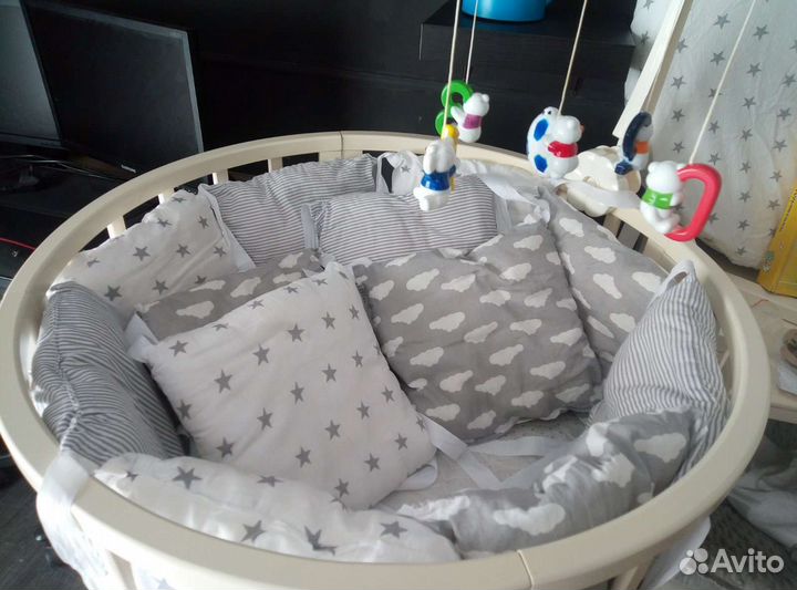 Кровать круг/овал с матрасами