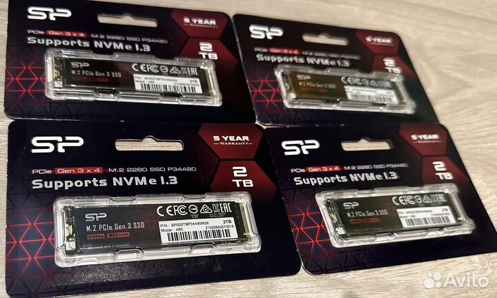 Silicon Power M.2 P34A80 2 TB Новый