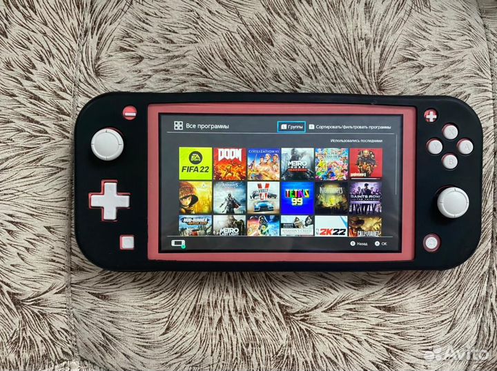 Nintendo switch lite с играми