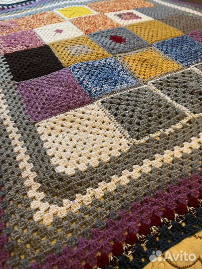 Плед детский вязаный ручная работа