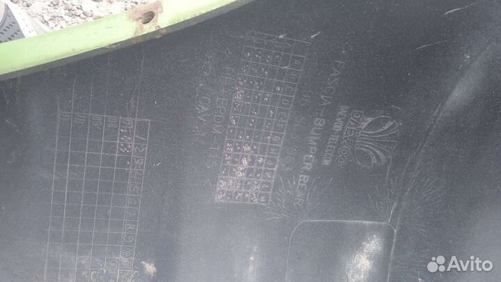 Продается задний бампер, в зелëном цвете с Daewoo