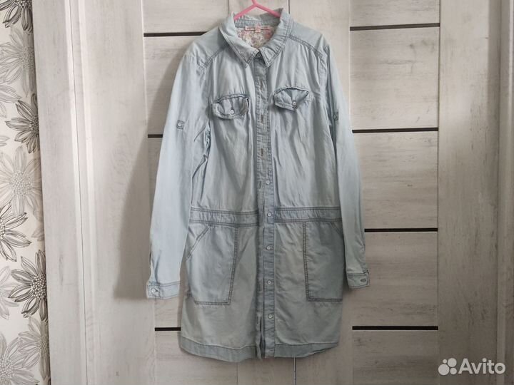 Джинсовая рубашка для девочки