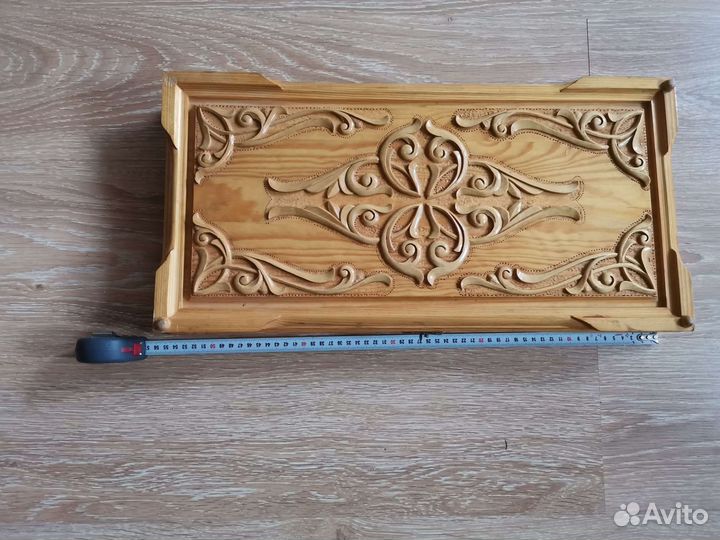 Нарды ручной работы со стеклом