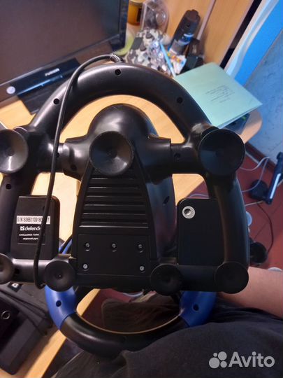 Игровой руль с педалями для пк defender