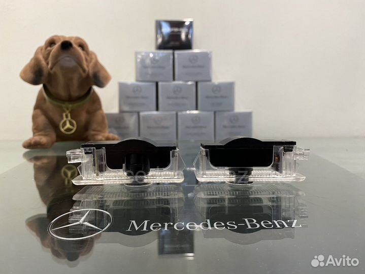 Проекция логотипа Мерседес Бенц