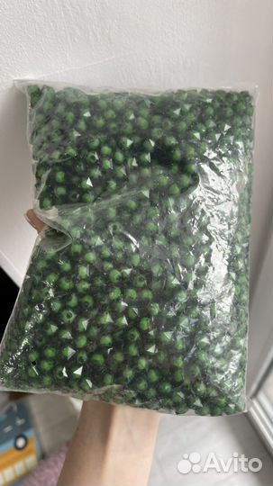 Акриловые бусины 500гр 10 мм