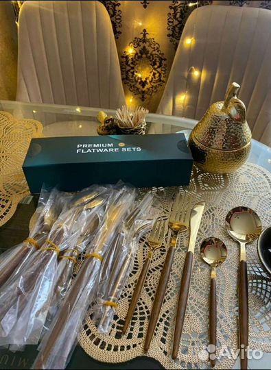 Набор столовых приборов новый