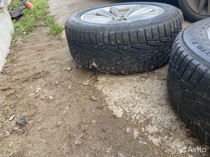 Литые диски r17 5x114 3 с резиной бу