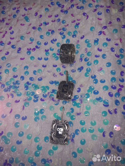 Два кулона и кольцо (серебро)