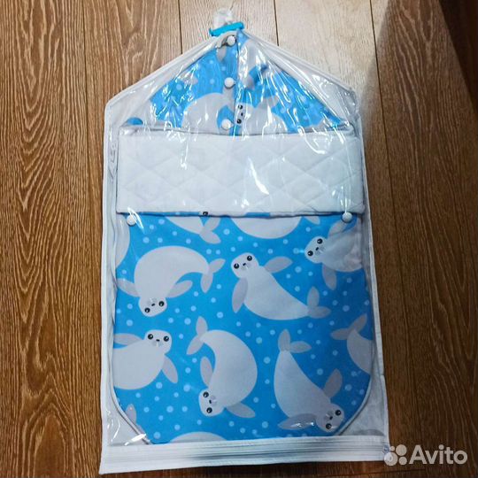 Летний конверт на выписку и для прогулок мальчику