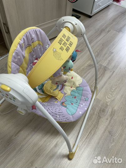 Детские электрокачели шезлонг Happy Baby