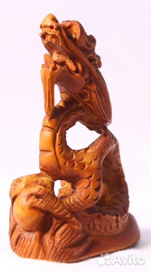 Статуэтка Дракон - Нэцкэ из Дерева Самшит ru* 50