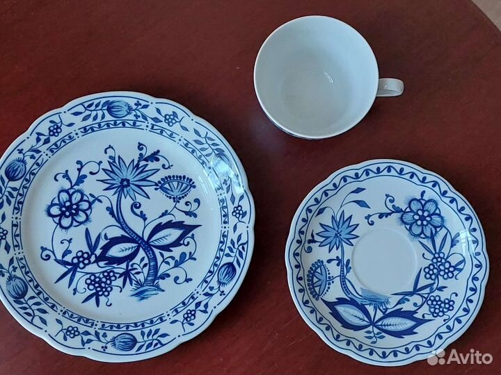 Чайная пара / тройка Голубые перелески, Синий лук