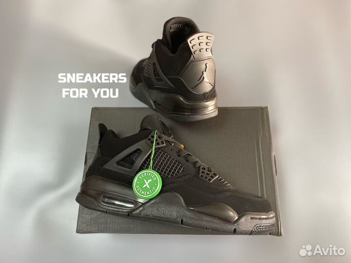 Кроссовки Nike air jordan 4 retro black cat