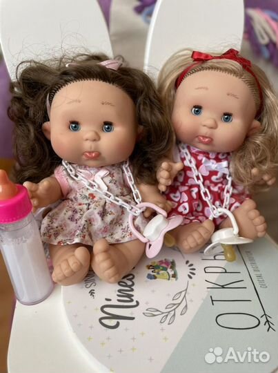 Испанский ванильный пупс кукла Nines D’onil из Исп