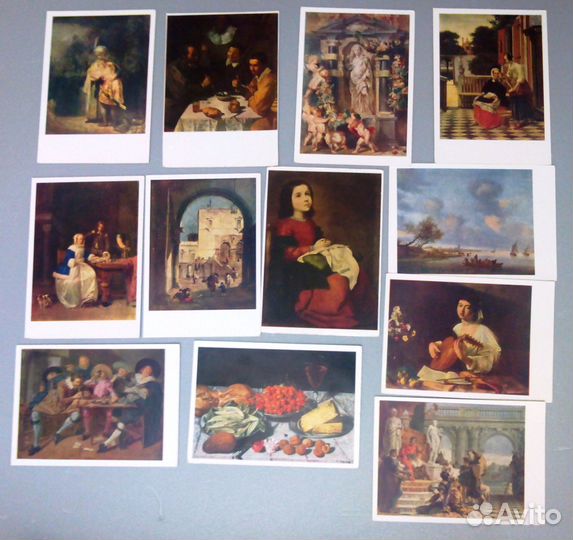 Открытки с репродукциями картин из Эрмитажа