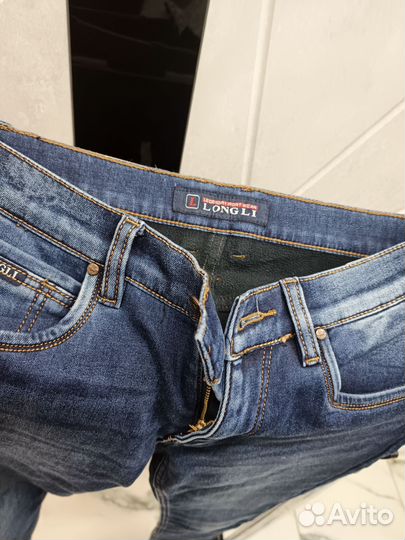 Джинсы утепленные мужские