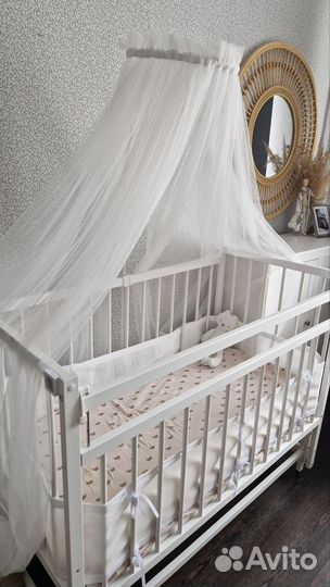 Балдахин с держателем для кроватки малыша