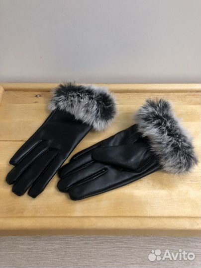 Перчатки женские кожаные 7.5 новые