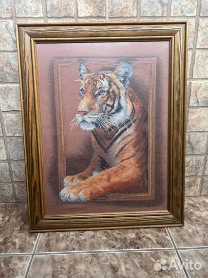 Ручная работа Тигр счетный крест