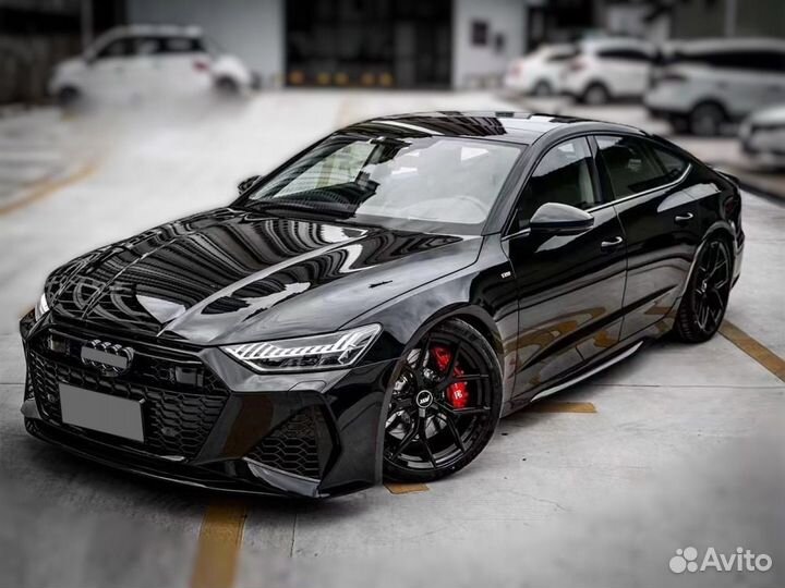 Передний бампер RS7 на Audi A7 4K