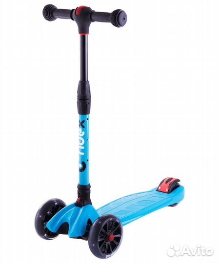 Самокат 3-колесный Stark 3D, 135/90 мм, синий