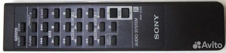 Пульты Sony tape, EQ, tuner, CD, MD, Phono. Ориг
