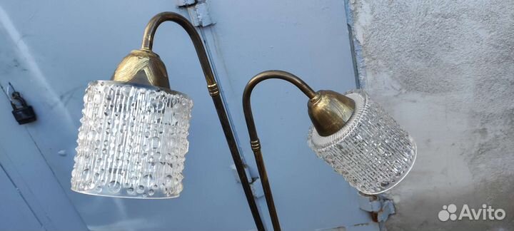 Торшер напольный СССР бронзовый раритет винтаж