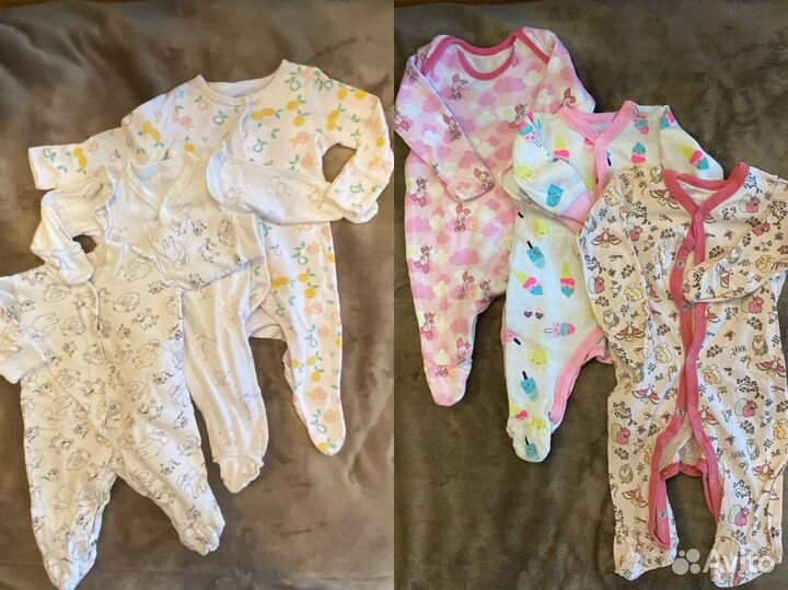 Детские вещи пакетом от 0 до 4 месяцев