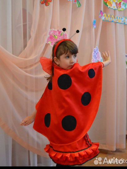 Костюм божьей коровки на девочку 5-7 лет, аренда